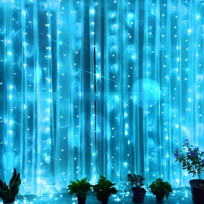 suddus Curtain Lights for Bedroom, 200 Led 6.5ft x 6.5ft Hanging String Lights - Image 7