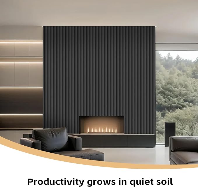 RITOLLO 4 Pack Wood Panels for Wall, 92.5"×12.6" Wood Slat Acoustic Panels for - Image 8