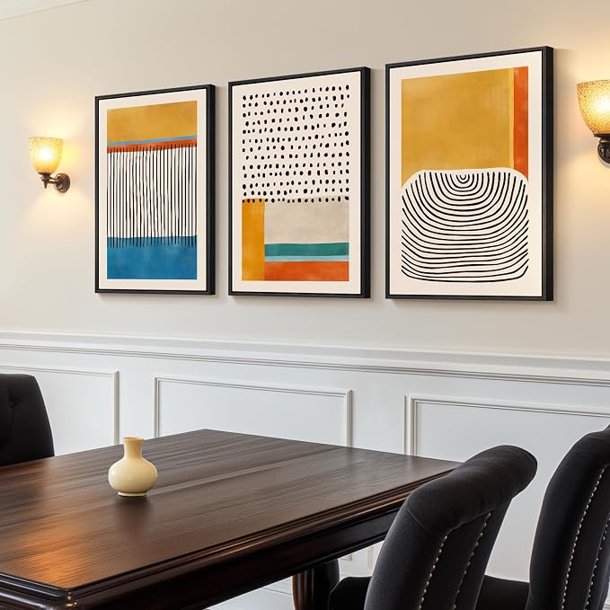Framed Colorful Abstract Wall Art - Image 2