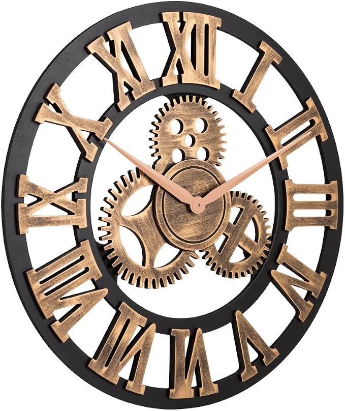 23" inch Noiseless Silent Non-Ticking Gears Not Moving Wall Clock - Image 2