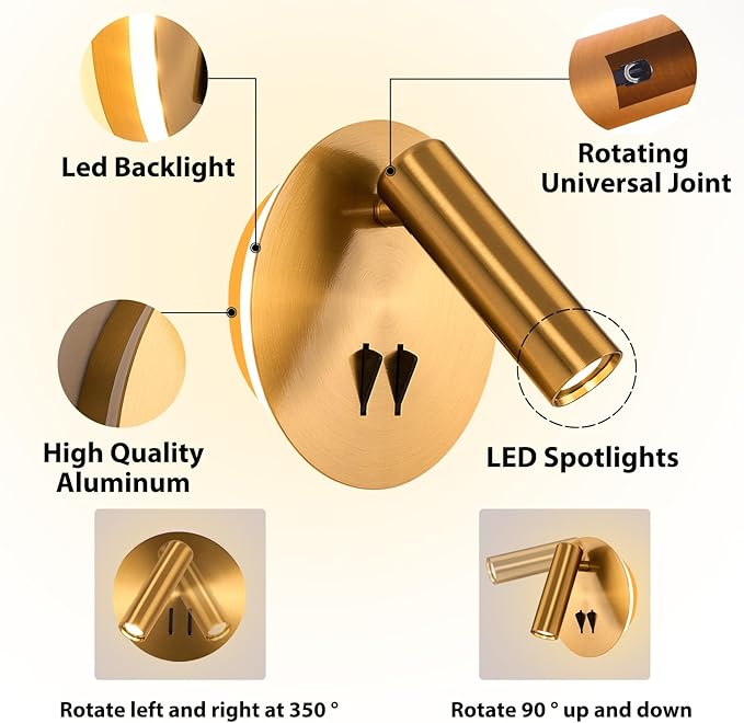 ZEROUNO Wall Mount Reading Light - Image 3