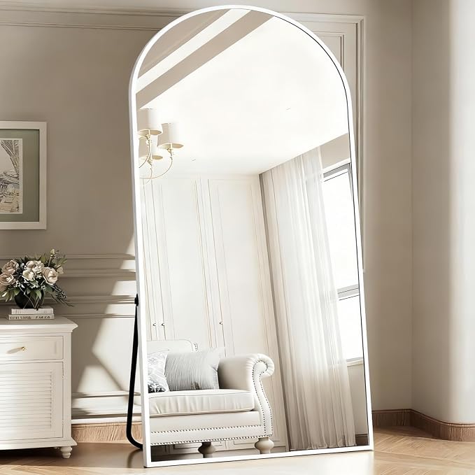 Dewfig Arched Full Length Mirror, Oversized Full Body Mirrors - Image 3