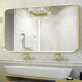 Gold Metal Framed Bathroom Mirror by Minuover