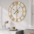 Cuspin Wall Clock Large Gold Clocks 20 Inch, Silent Non-Ticking by Cuspin