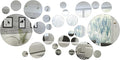 32 Pieces Removable Acrylic Mirror Setting Wall Sticker Decal by Shappy