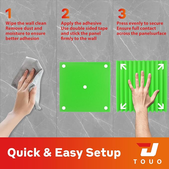 12 Pack Acoustic Panels – Sound Proof Foam Panels - Image 8