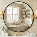 NEWBULIG 36 Inch Round Wall Mirror, Bathroom Mirror by NEWBULIG