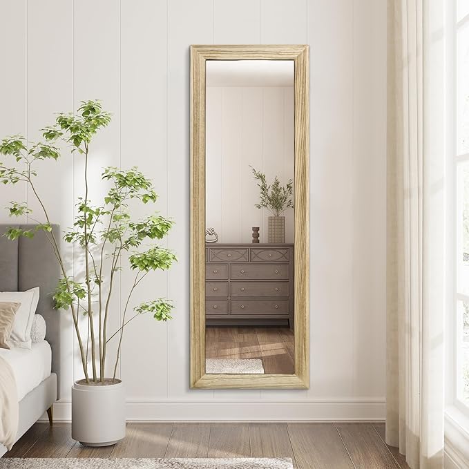 AAZZKANG Full Length Door Mirror Wooden Frame Large Mirrors - Image 7