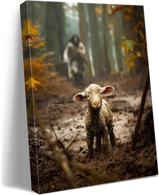 Ploceiny christian gifts for women-men, Religious canvas home decor for prayer by Ploceinywallart