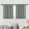 RYB HOME Sage Green Curtains, Small Window Curtains Tiers by RYBHOME