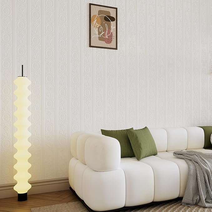 JiffDiff Wallpaper Peel and Stick Textured, 3D Embossed Wall Paper Stick on - Image 3