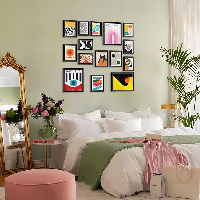 LANCHI95 15 PCS Boho Wall Decor– Mid Century Modern Wall Art Boho Posters - Image 6