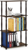 Furinno Turn-N-Tube 4-Tier Multipurpose Shelf Display Rack, Classic Tubes by Furinno-FitsYourSpaceFitsYourBudget