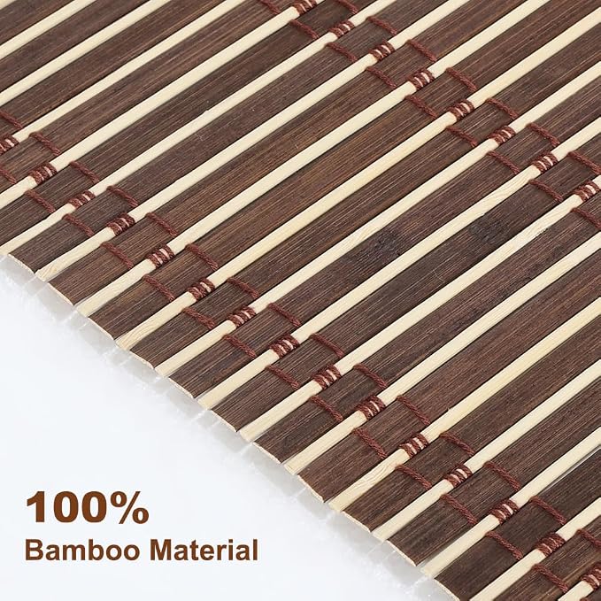 LUCKUP Cordless Roman Shades, Roll Up Bamboo Blinds - Image 3