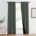 NICETOWN 100% Blackout Curtains 80" Long, Pair of Energy Smart & Noise Blocking by NICETOWN
