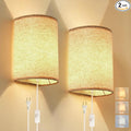 Plug in Wall Sconce, 3 Colors Wall Sconces Set of Two, Industrial Plug in Wall by XIEYOR