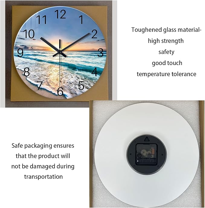 20 Inch Big Wall Clocks for Living Room Decor Analog Glass Wall Clock Non - Image 6