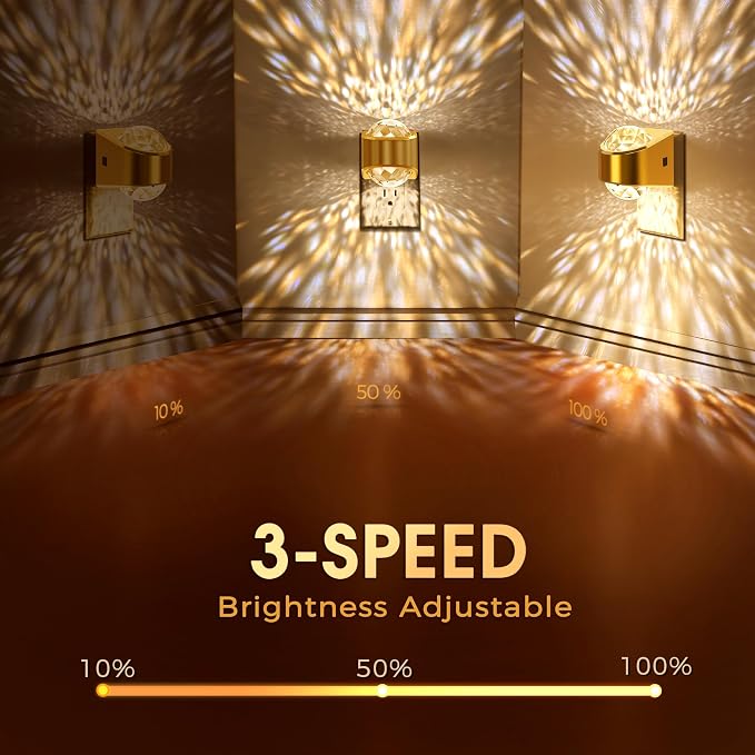 Briignite Night Light, LED Projector Night Light, Soft White - Image 3