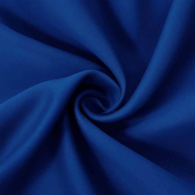 LEMOMO Blackout Curtains 52 x 95 inch/Royal Blue Curtains Set of 2 - Image 5