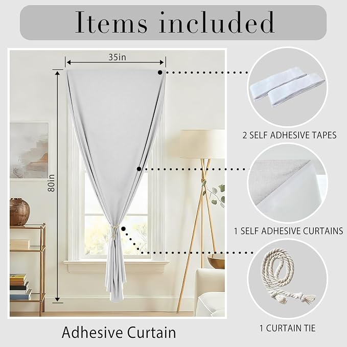 Self-Adhesive Total 100% Blackout Window Treatment - Image 6
