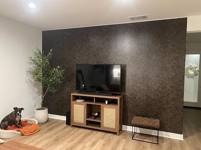 3yecao 16"×591" Big Roll Large Size Thick Dark Brown Tan Grey Concrete - Image 8