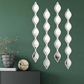 Qunclay Teardrop Mirror Wall Art Decorative Mirror Wall Decor Long Narrow Art by Qunclay