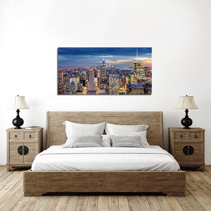 Large New York City Wall Art NYC Skyline Picture Office Wall Decor Modern - Image 6