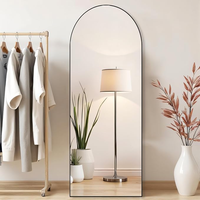 Arched Mirror Full Length, Upgraded 21"x64" Body Wall Mirrors - Image 2