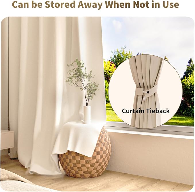 Room Divider Blackout Curtains Extra Wide Ceiling Mounted Curtains Track Sets - Image 6