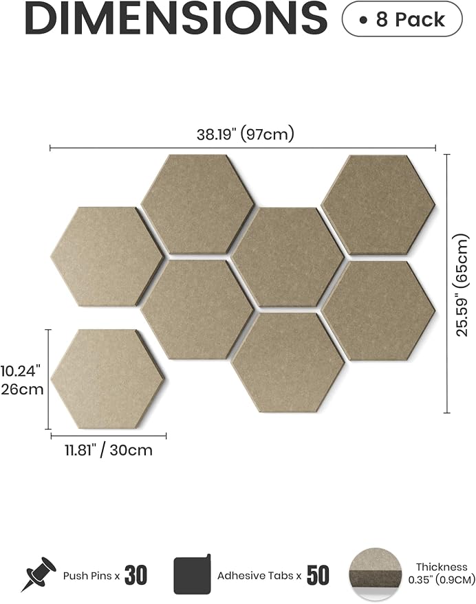 Fluxynara Hexagon Cork Board Alternative - Image 2