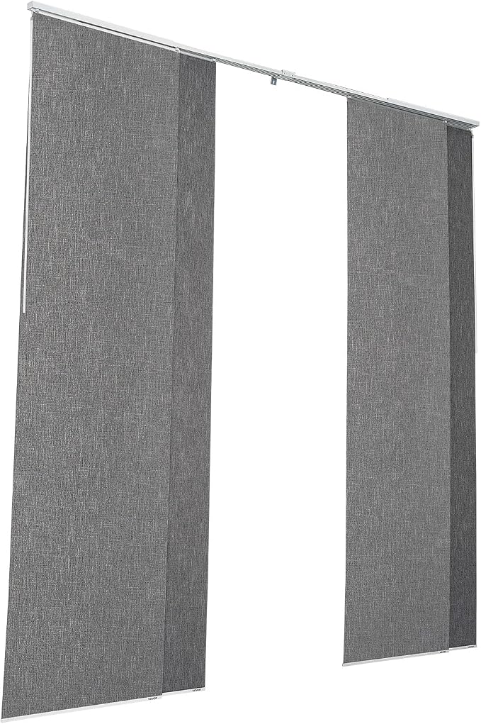 VEVOR Panel Track Blinds, Extendable Track from 45.8 in to 86 in W, Trimmable - Image 9