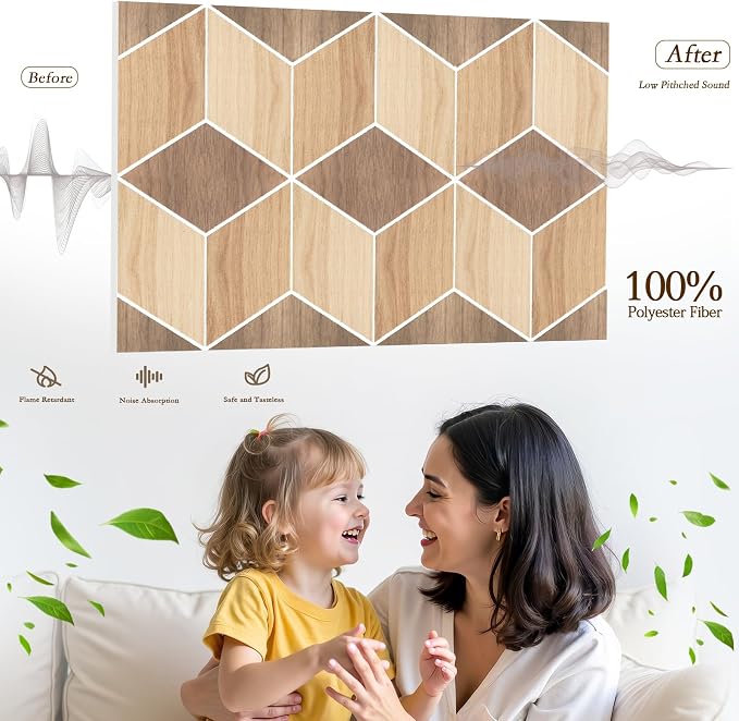 12Pack Acoustic Panels, Self-Adhesive Sound Proof Panels - Image 3