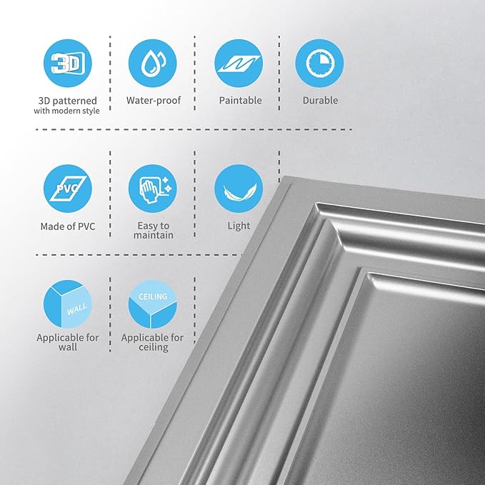 Art3d PVC Ceiling Tiles - Image 7