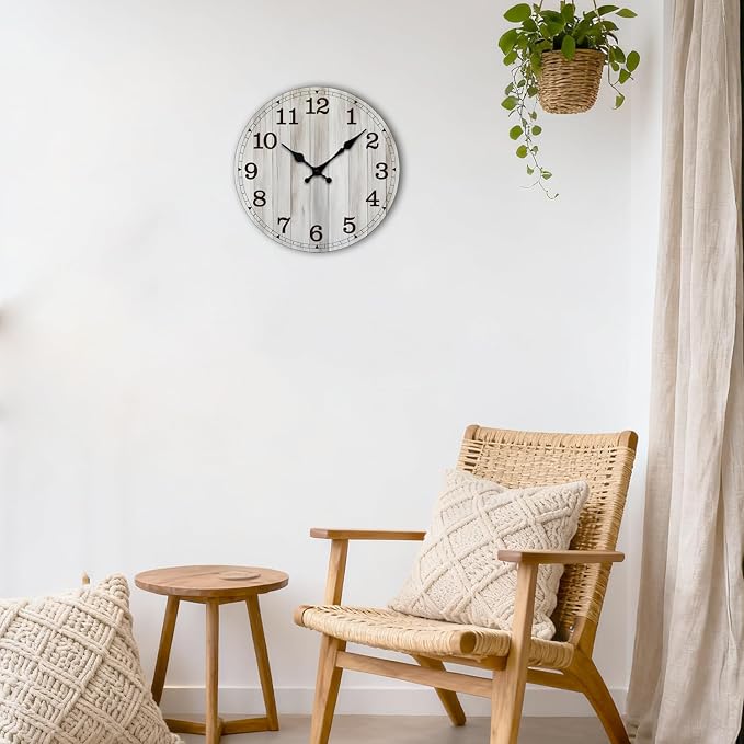 Wall Clock, Modern Wall Clocks Battery Operated, Silent Non Ticking Clock - Image 7