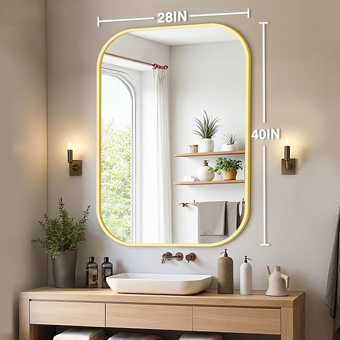 Bathroom Mirror for Wall, HD Reflection Shatterproof Mirror for Living Room - Image 2