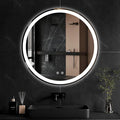 Sweetcrispy 30 Inch Round LED Bathroom Mirror by Sweetcrispy
