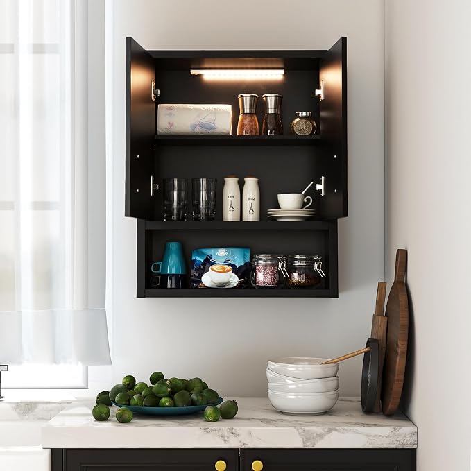 VANIRROR Black Wall Cabinet 23x29 inch - Image 7