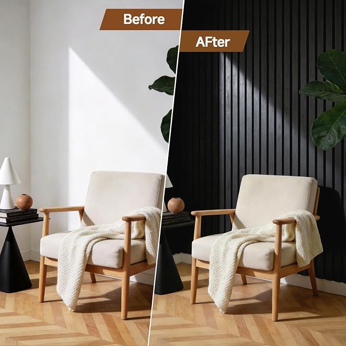 Acoustic Panels 4 Pack Self-Adhesive Upgrade, 23.62"X23.62" Sound Proof Wall - Image 5