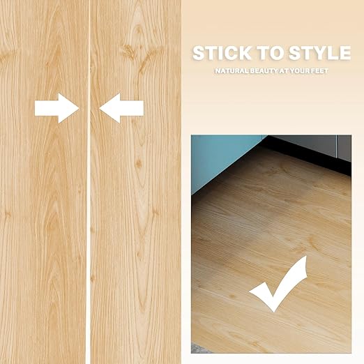 Wood Grain Peel and Stick Floor Tiles – 11.8” Width, Full Roll Length of 118" – - Image 5
