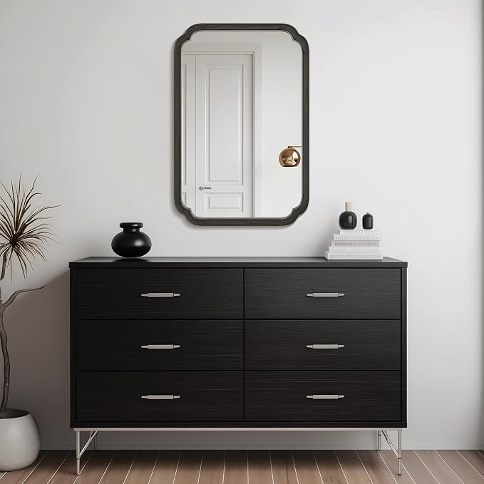 WallBeyond 24" x 36" Rounded Corner Arch Wall Mirror - Image 3