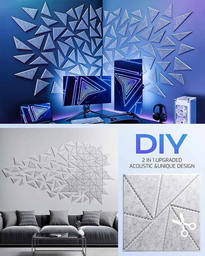 22 Pack Acoustic Panels, Sound Proof Foam Panels - Image 5