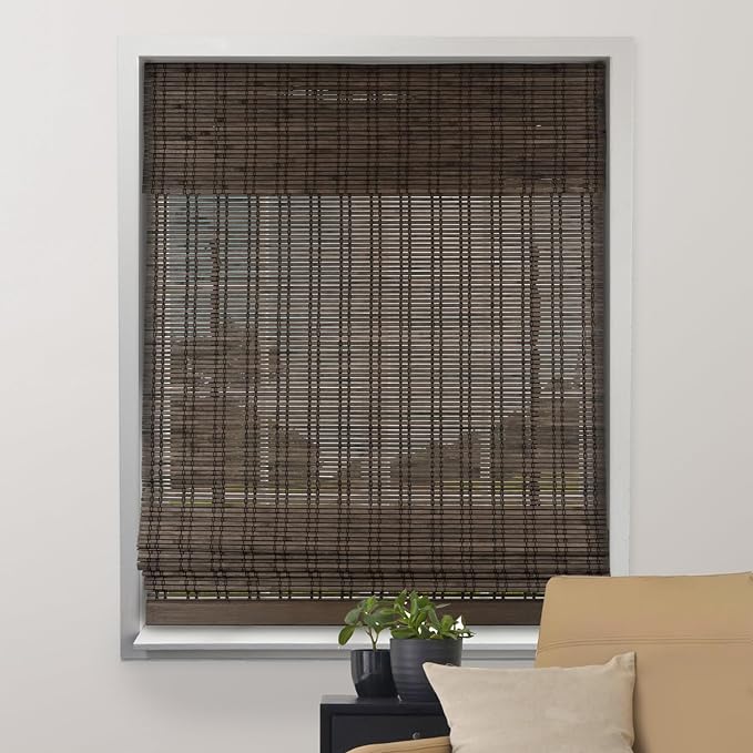 ARLO BLINDS Sheer Bamboo Roman Shades by ArloBlinds