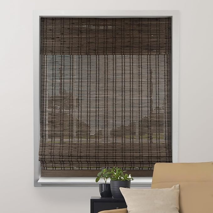 ARLO BLINDS Sheer Bamboo Roman Shades by ArloBlinds
