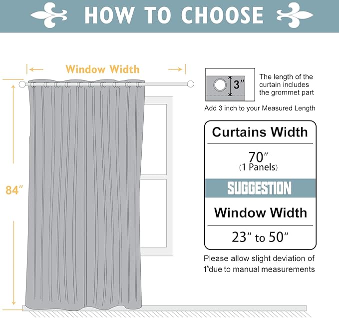 ChrisDowa Blackout Curtains 70 inches Wide - Image 7