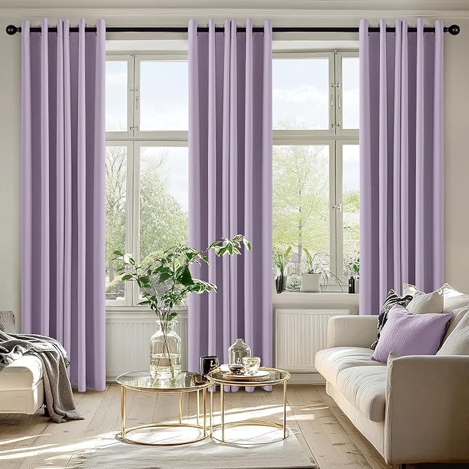 MIULEE Blackout Curtains for Bedroom Living Room 2 Panels, Thermal Insulated - Image 6
