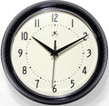 Infinity Instruments LTD. Retro 9 inch Silent Sweep Non-Ticking Mid Century by InfinityInstruments