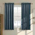 NICETOWN Slate Blue Blackout Velvet Curtains by NICETOWN