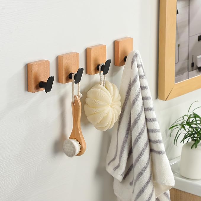 DELITON Towel Hooks Wall Mounted - Image 2