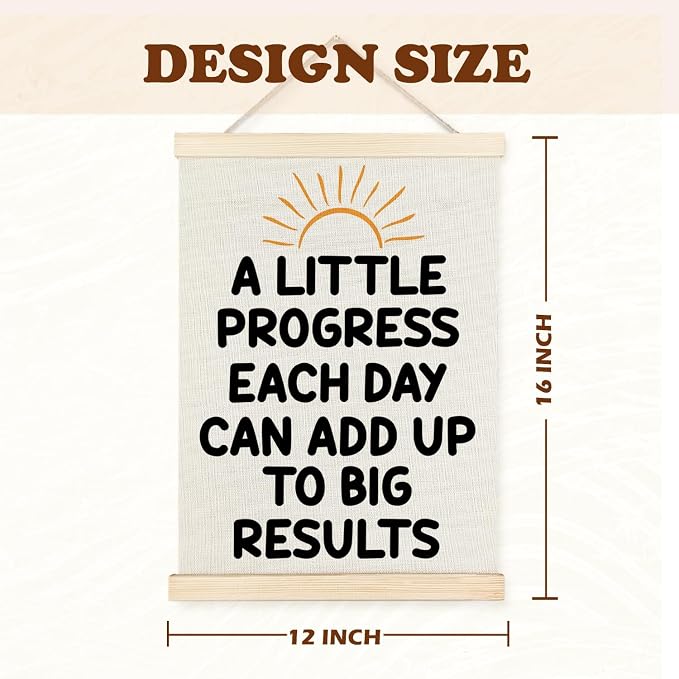 Supwhd Sunset Positive Affirmations Wall Decor, Inspirational Add Up to Big - Image 6