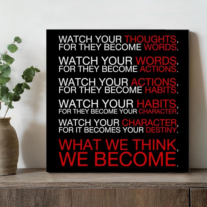 Watch Your Thoughts Motivational Classroom Posters, Inspirational Wall Decor - Image 4